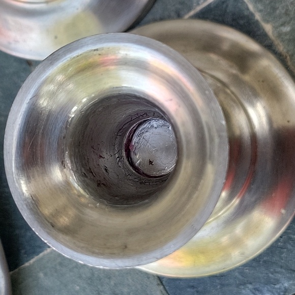 Pewter Tray, Pitcher And Candle Holders. Genuine Pewter From Holland - Picture 9 of 16